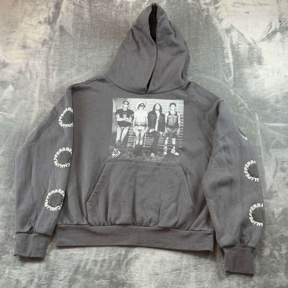 Red Hot Chili Peppers Unlimited Love World Tour 2022-2023 Hoodie Gray Large